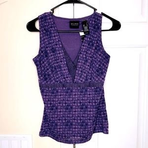 Access by Liz Claiborne dressy purple tank top , size S